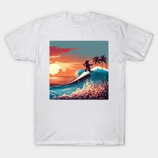 Teddy Surfing in Hawaii T-Shirt